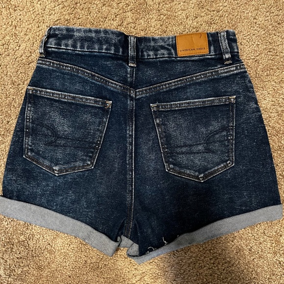American Eagle Outfitters Dark Blue Jean Shorts SIZE 2 - Picture 4 of 6